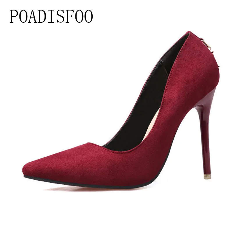 Пикантная деловая женская обувь с закрытым острым носком D словом модные