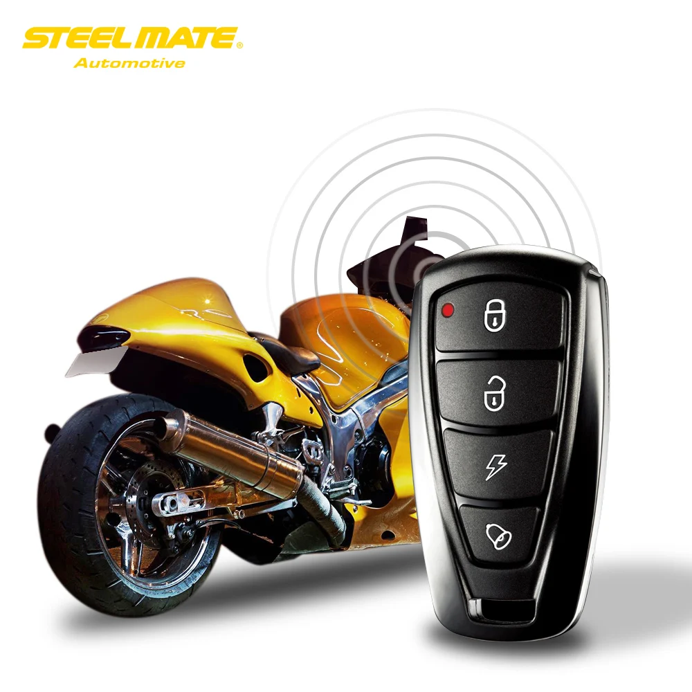 Steelmate 986F 1 способ мотоциклетная Сигнализация Противоугонная система безопасности двигатель Иммобилизация дистанционный запуск двигателя с двумя передатчиками