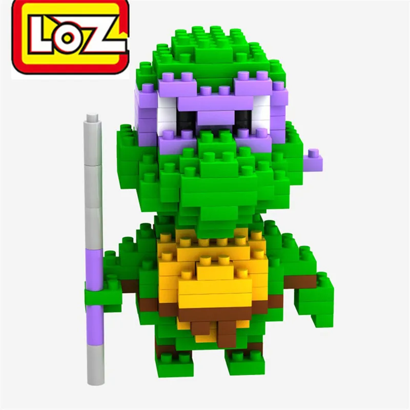 LOZ миниатюрные блоки 3D модель милые черепашки фигурка сделай сам алмазные