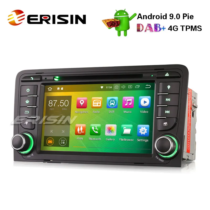 Erisin ES4847A 7 "DAB + Android 9 0 автомобильный стерео радио GPS USB Wifi BT для AUDI A3 S3 RS3 RNSE-PU Sat Nav |
