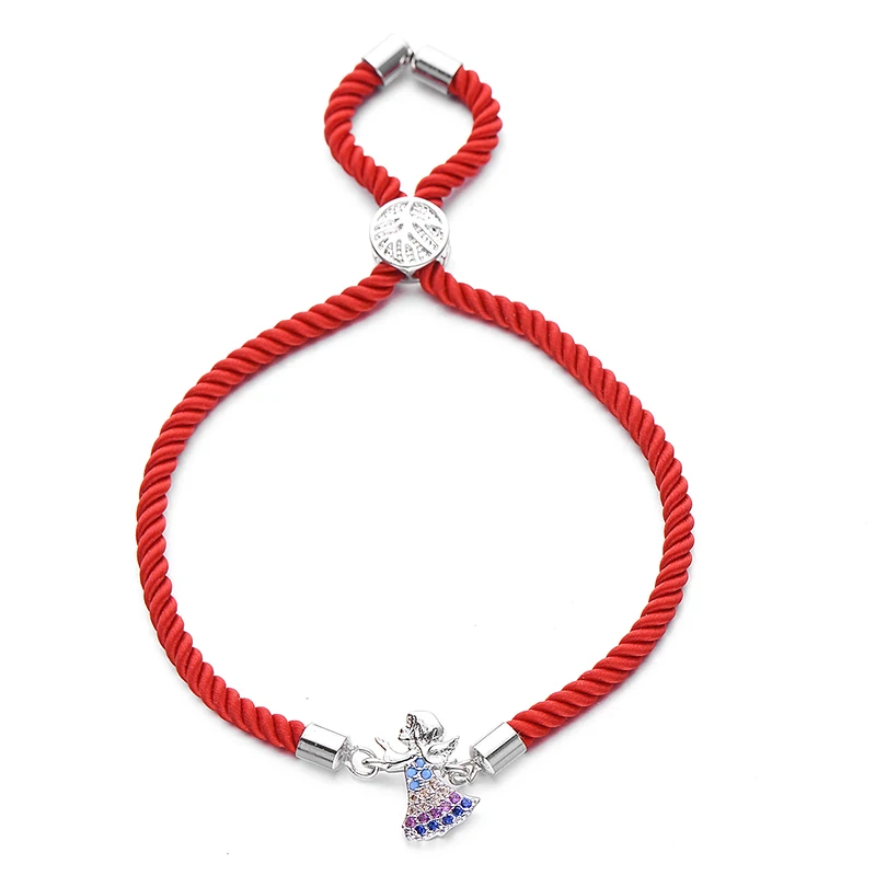 Pipitree прекрасный ангел очарование красная веревка счастливый браслет ювелирные