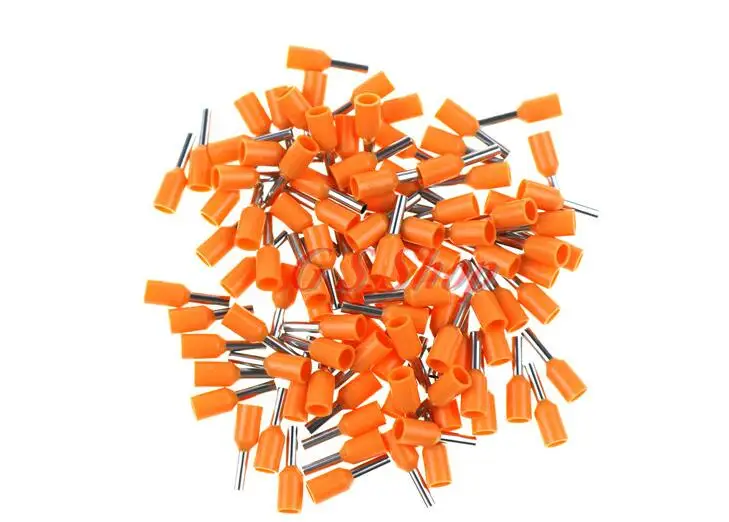 1000 шт. изоляционные клеммы для труб E2508 E2510 E2512 E2518 соединители AWG 14 обжимные