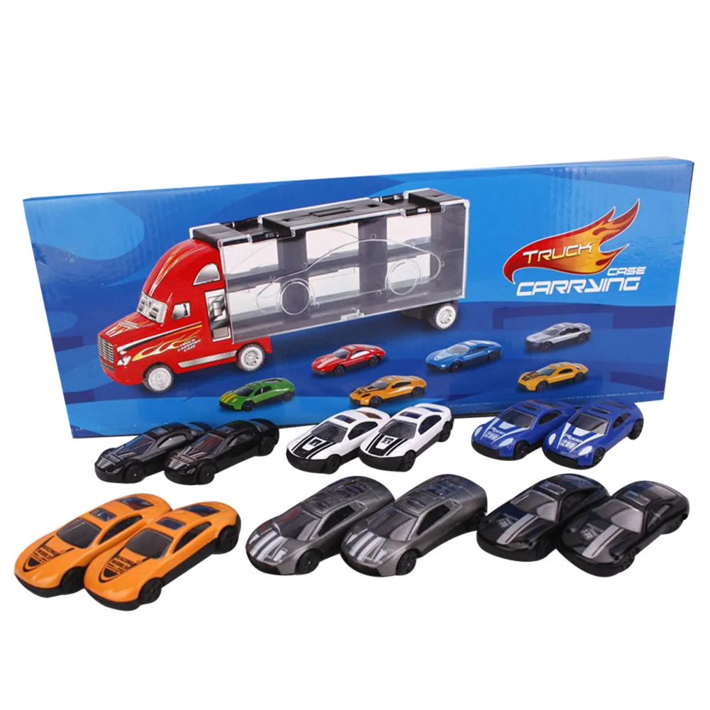 12 шт./компл. портативные детские мини тачки игрушки литые под давлением модель