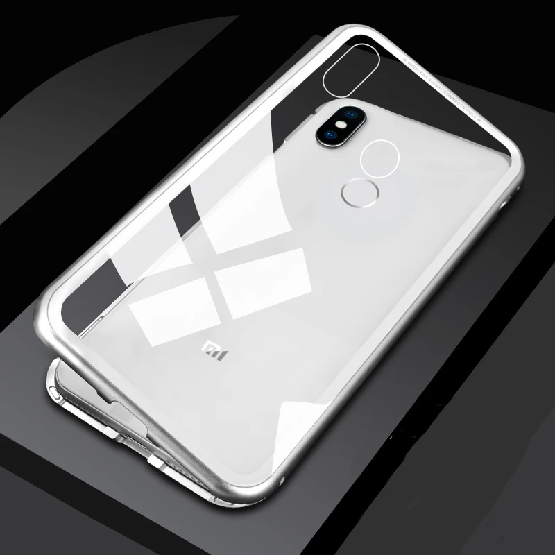 Silver 360 Полный Магнитный чехол для телефона для Red mi K20 K20 Pro Чехол двусторонний чехол металлический бампер оболочка для Xiaomi mi 8 mi 9T mi 9T Pro - Цвет: Silver
