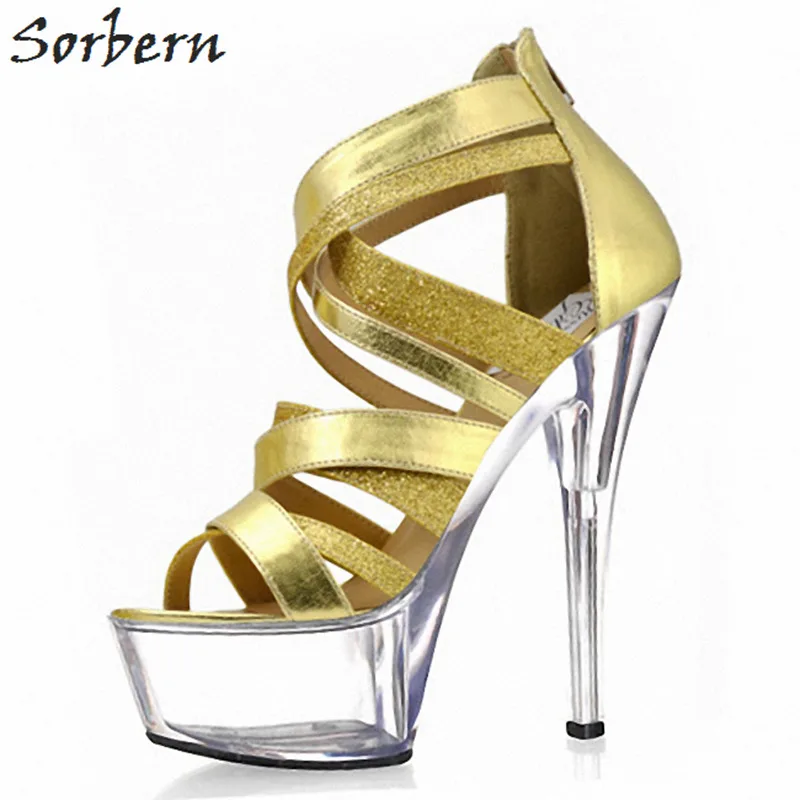 

Sorbern Chinese Women Shoes Size 43 High Heels Sandals Goth Shoes Summer Sandals Women Shoes Platform Heels Custom Colors