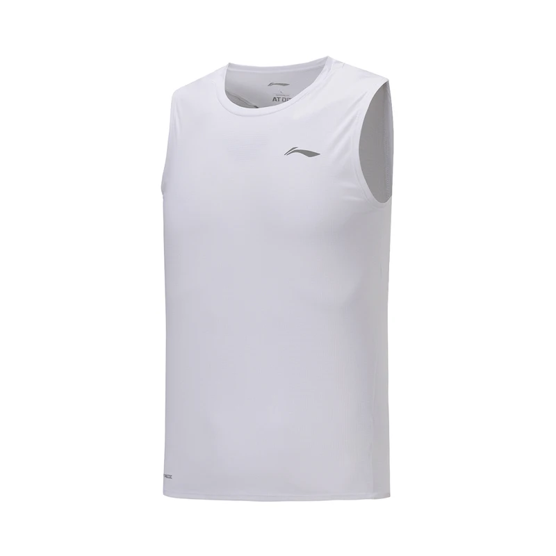 Li-Ning мужская тренировочная воздушная майка тонкая футболка без рукавов на день