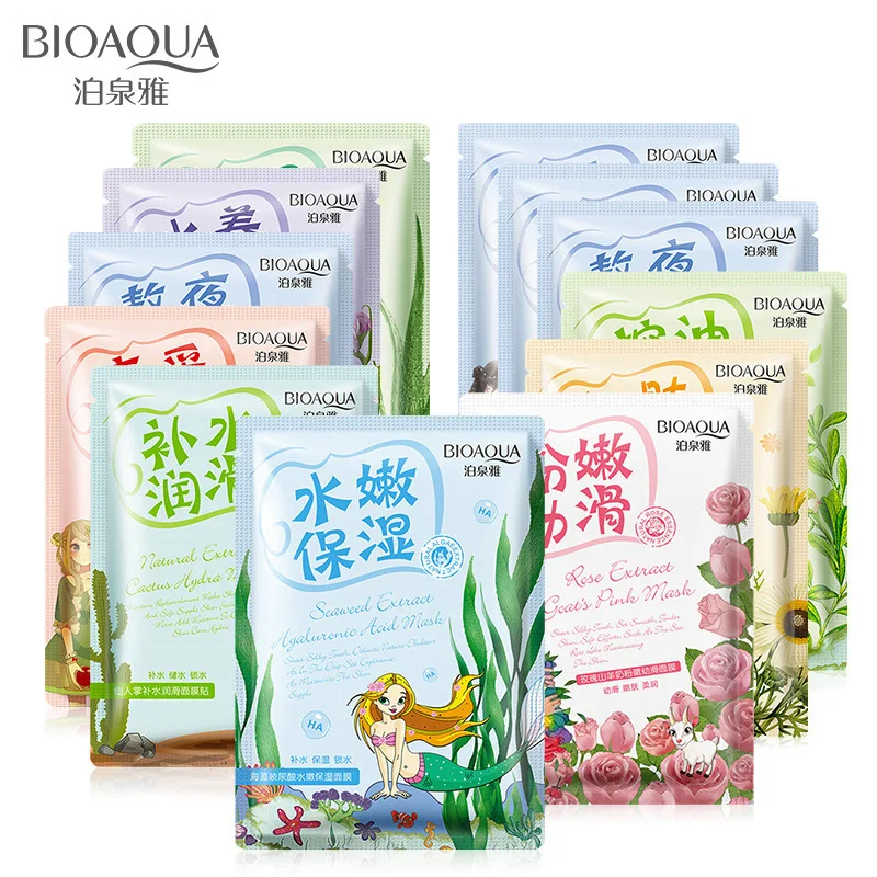 Новый BIOAQUA растительный экстракт для маски пополнение уменьшить поры уход за