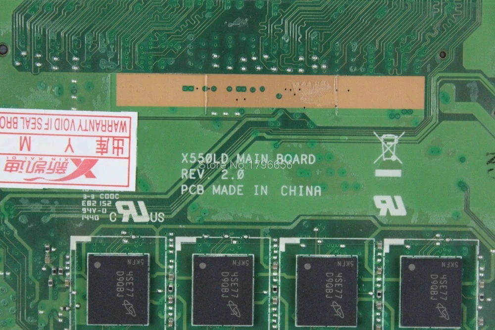 X550LD материнская плата для ноутбука For Asus A550L R510L Y581L K550L X550L X550LN X550LC i5 4200U 4 Гб RAM GT820M 8 *