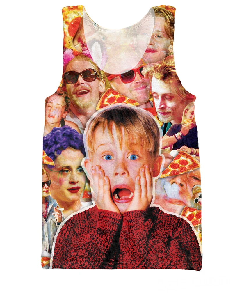 Женские и мужские вечерние майки Macaulay Culkin майка-монстр с 3D-принтом в виде одной