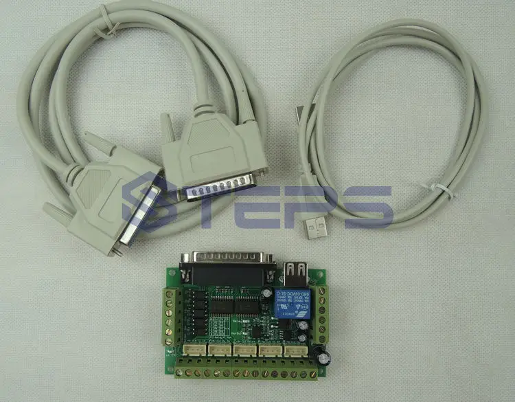 mach3 CNC 4 оси комплект, TB6600 4 оси 4.5A Драйвер шагового двигателя контроллер комплект для mach3+ 5 оси breakout board