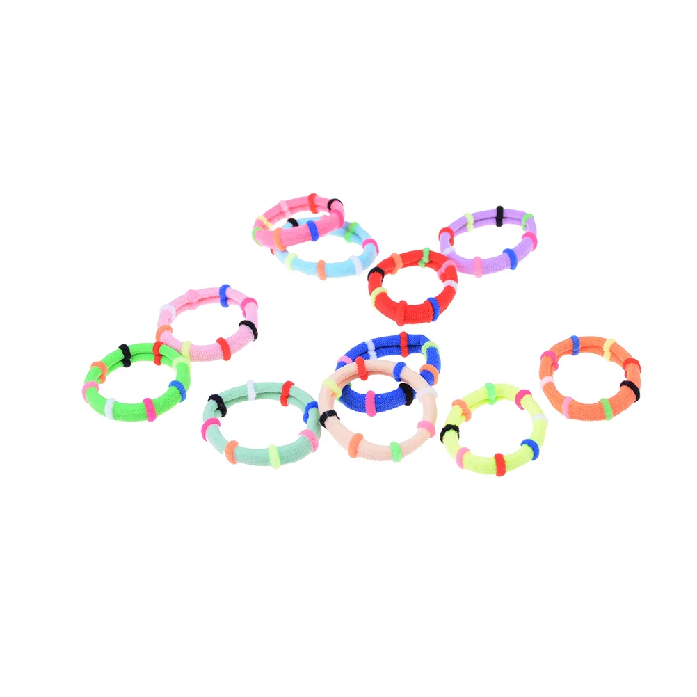 10 шт конфетная цветная эластичная резинка для волос повязка девушек женщин|gum