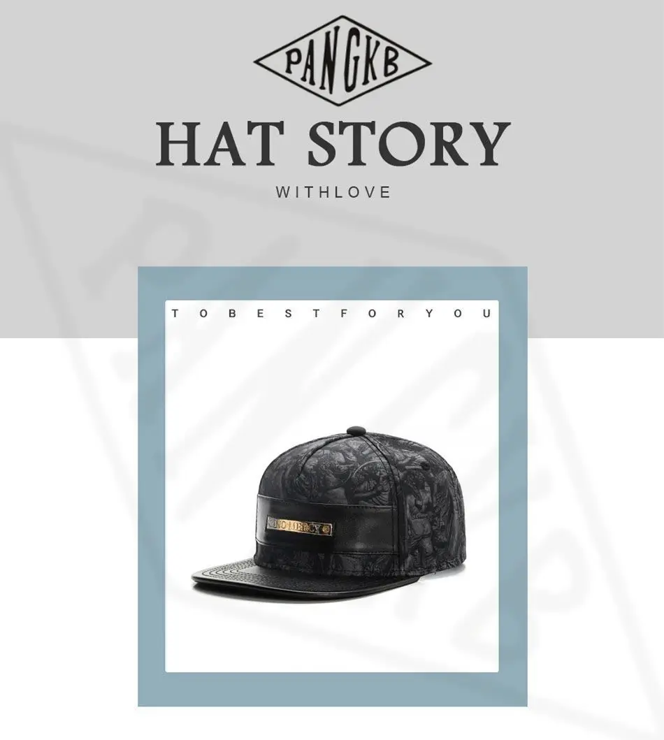 PANGKB бренд NO MERCY Кепка Кожа Металл Осень snapback шляпа Головной Убор Хип-хоп для мужчин и женщин для взрослых на открытом воздухе повседневная Кепка-бейсболка от солнца