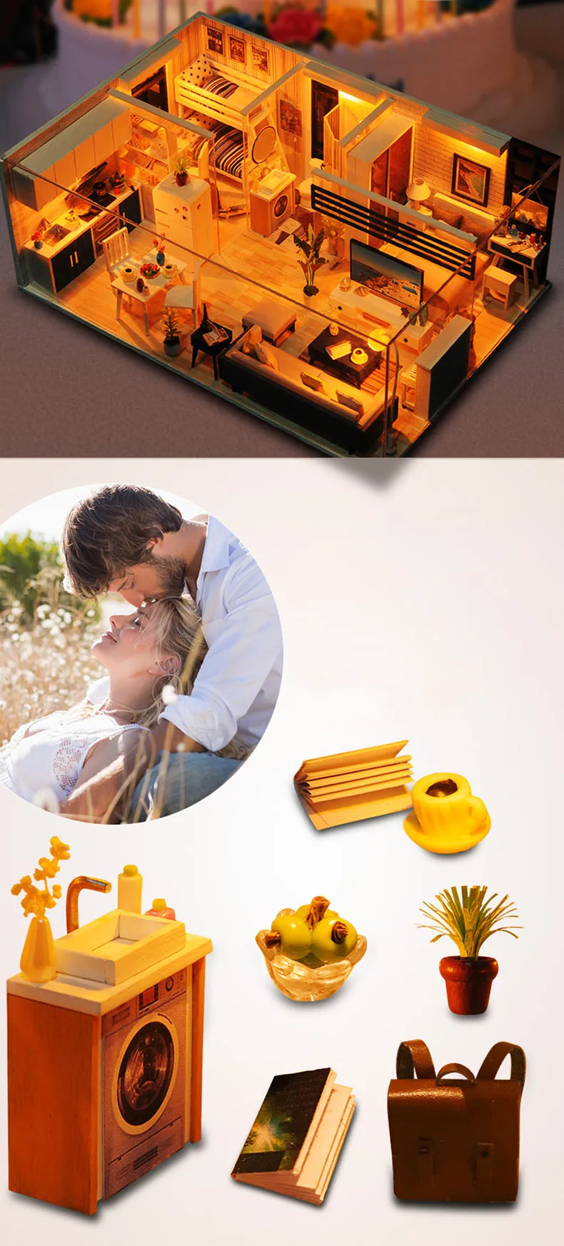 Кукольный дом ручной работы мебель Miniatura Diy кукольные домики миниатюрный кукольный домик деревянные игрушки для детей Взрослые подарок на день рождения
