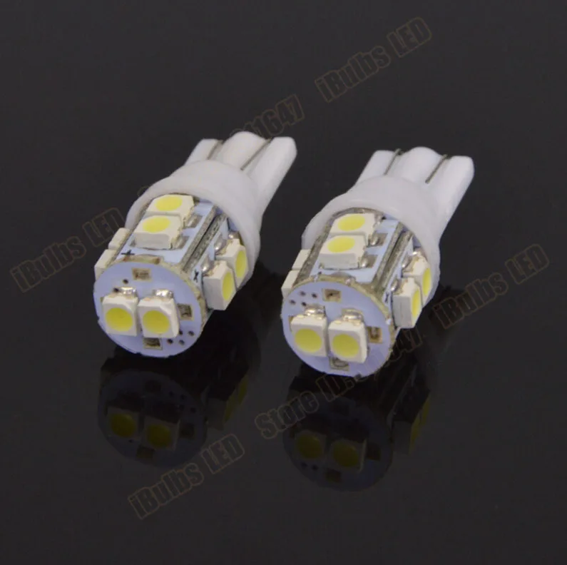 100 шт.; ; детское нижнее белье 12 V T10 10 SMD СВЕТОДИОДНЫЙ 1210 3528 168 194 W5W белый авто 10smd 10 Светодиодный светильник лампочка семь Цвет