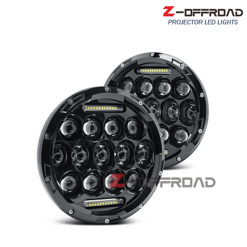 Для land rover defender налобный фонарь 7 &quotсветодиодные фары в сборе дюймов plug &amp play