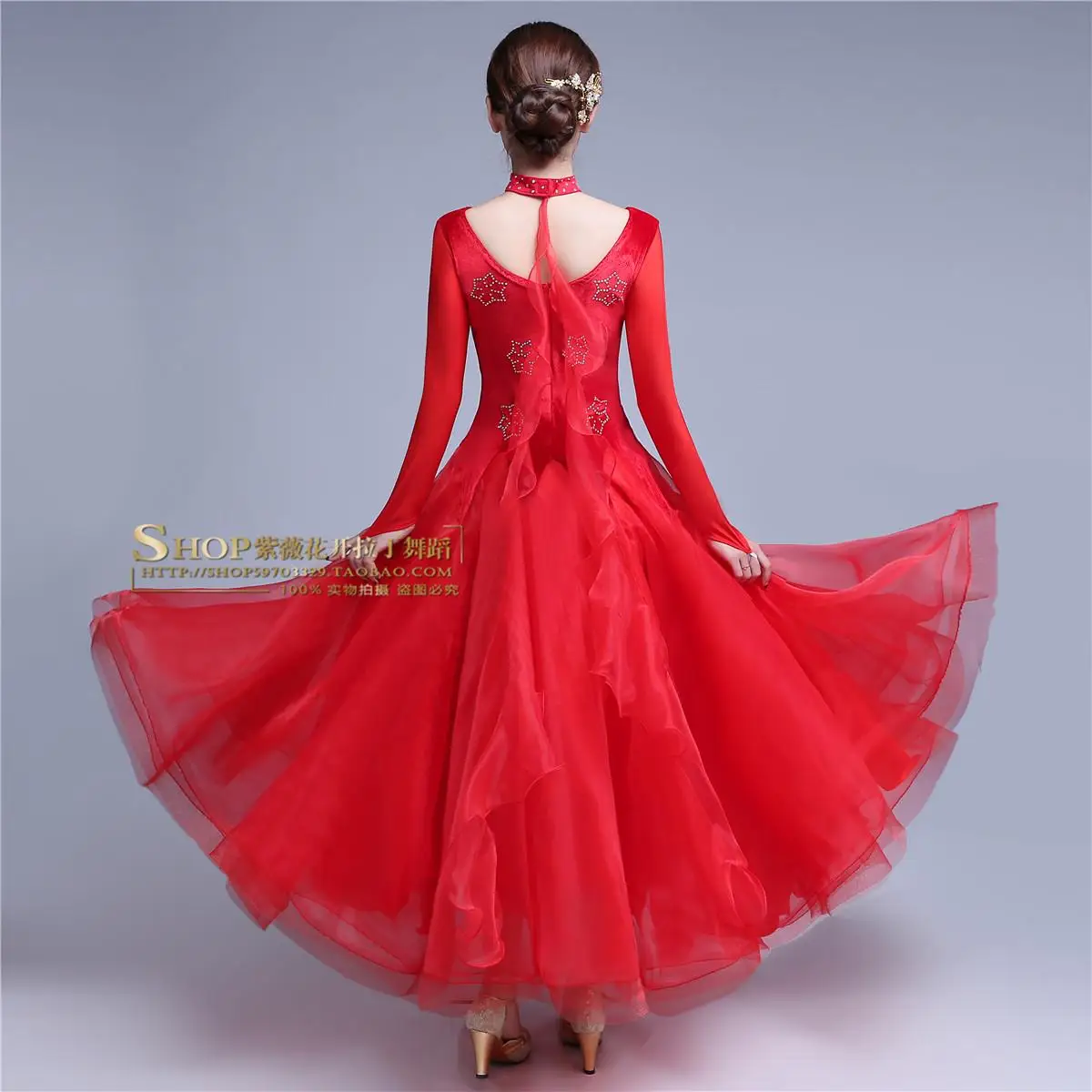 Танцевальное платье для Бальных соревнований 2018 новый дизайн Танго Фламенко