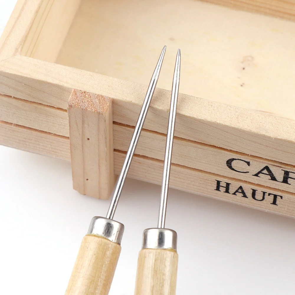 2 шт./компл. инструмент с деревянной ручкой холст кожа швейная обувь ручная