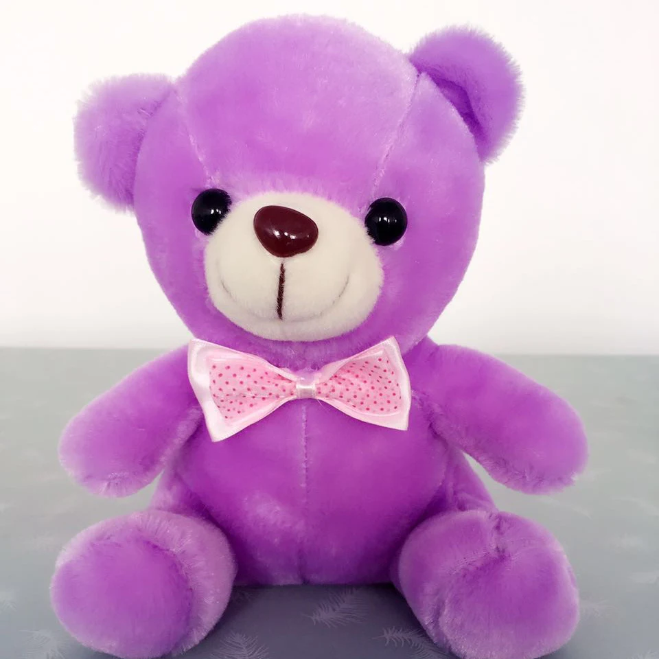 Хит продаж Яркий светящийся плюшевый мишка 20 см светящиеся плюшевые игрушки