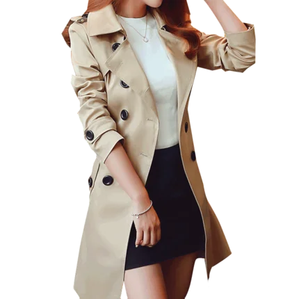 

Long in the new 2018 autumn clothes fashion and women windbreaker coat