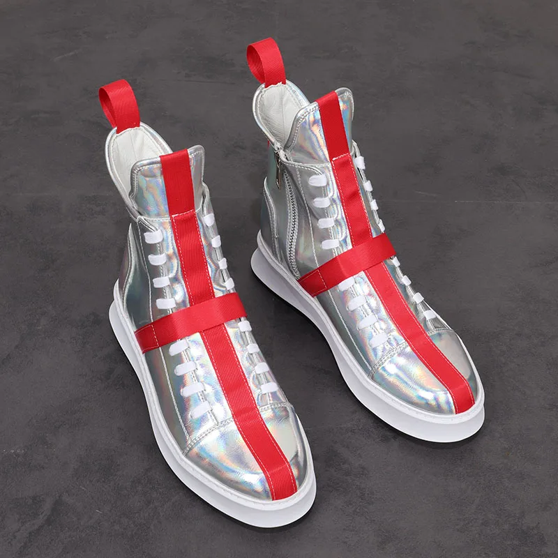 Роскошные уличные туфли мужские кожаные Повседневные Удобные на плоской подошве