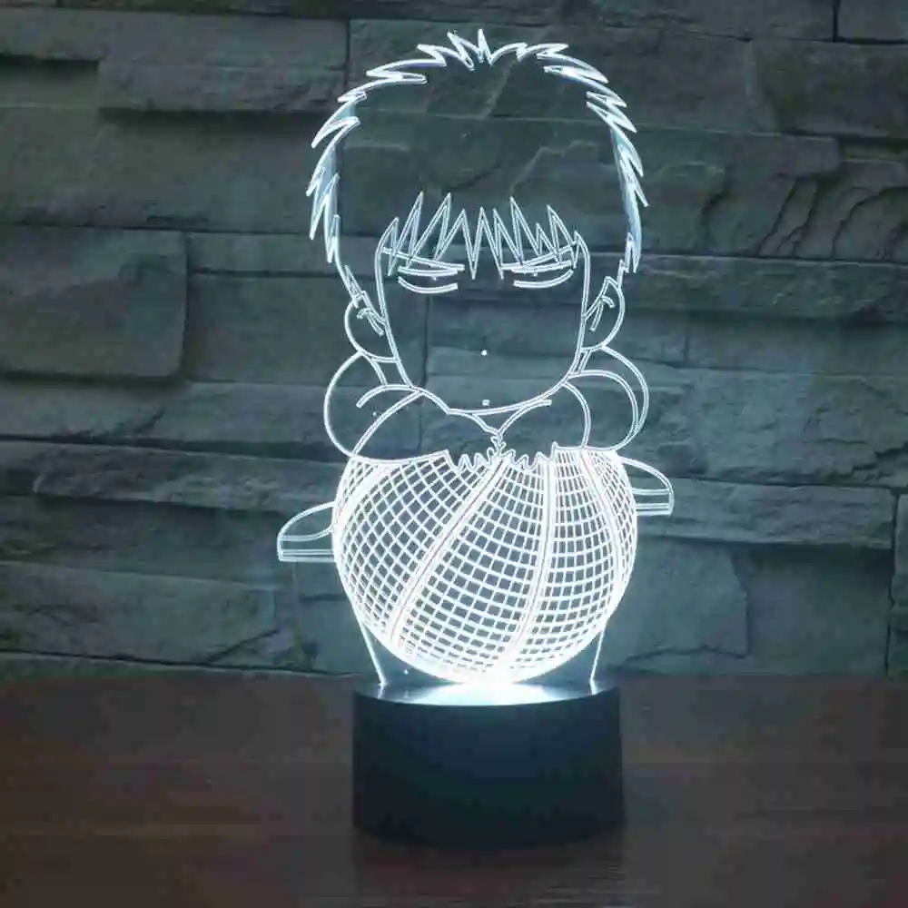 Сенсорный Выключатель Настольные Свет Новинка Ночник USB LED Стол лампа 3D Иллюзия