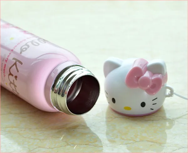 Мультфильм творческий hello kitty изоляционная чашка из нержавеющей стали детская большая Изолированная бутылка KT Cat кружка термос стакан для воды