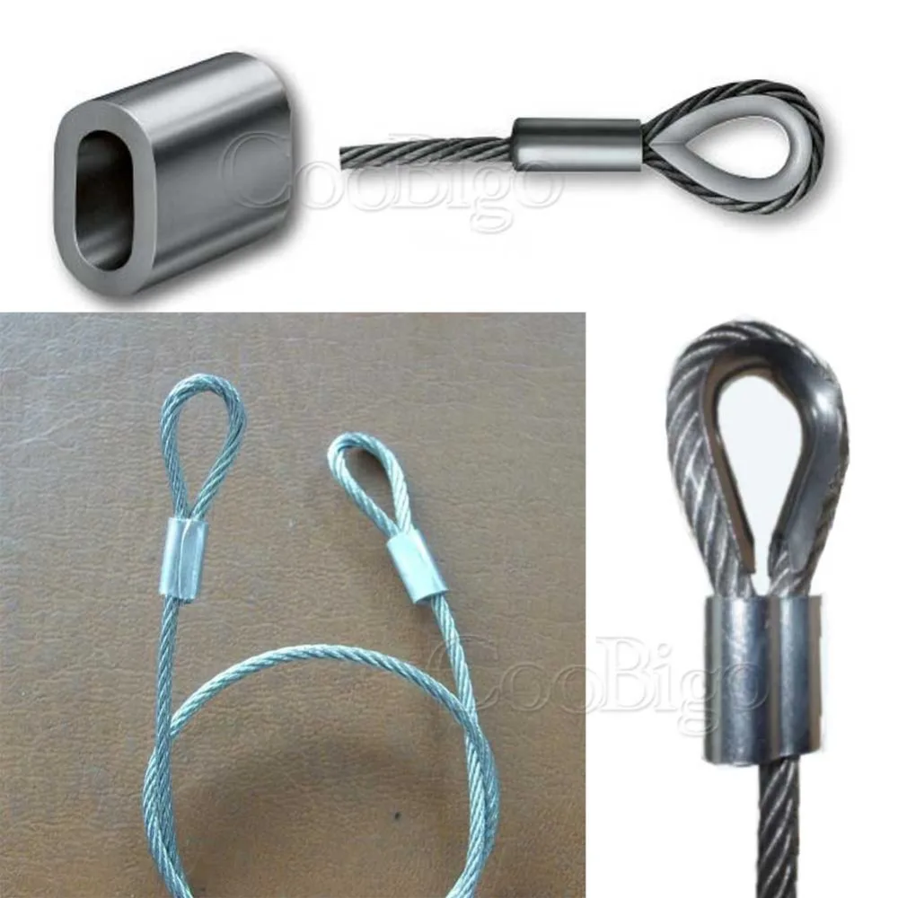 10 шт. M1.0 ~ M8.0 алюминиевый замок для шнура обжимные зажимы втулки стопоры проводов