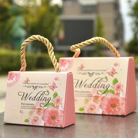 20pcspack wedding candy box sweets gift handbag favor boxes party decoration wedding gifts bag for guests wedding favors