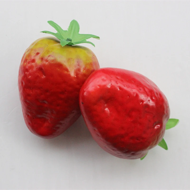 100 шт. мини муляжи фруктов пены клубника поддельные моделирование фрукты