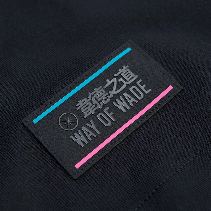 Li-Ning, мужские баскетбольные футболки Wade One Long Dance, свободные хлопковые футболки с графической подкладкой, дышащие спортивные футболки AHSP679 MTS3111