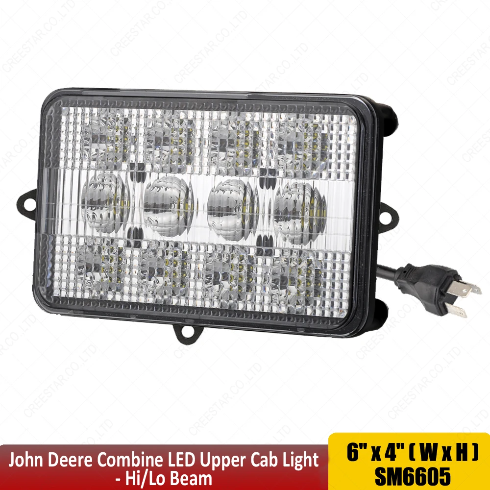 Заменяет номера частей John Deere OEM: AH159332 AH159333 AH170565 AH128327 AH128328 60W трактор светодиодные