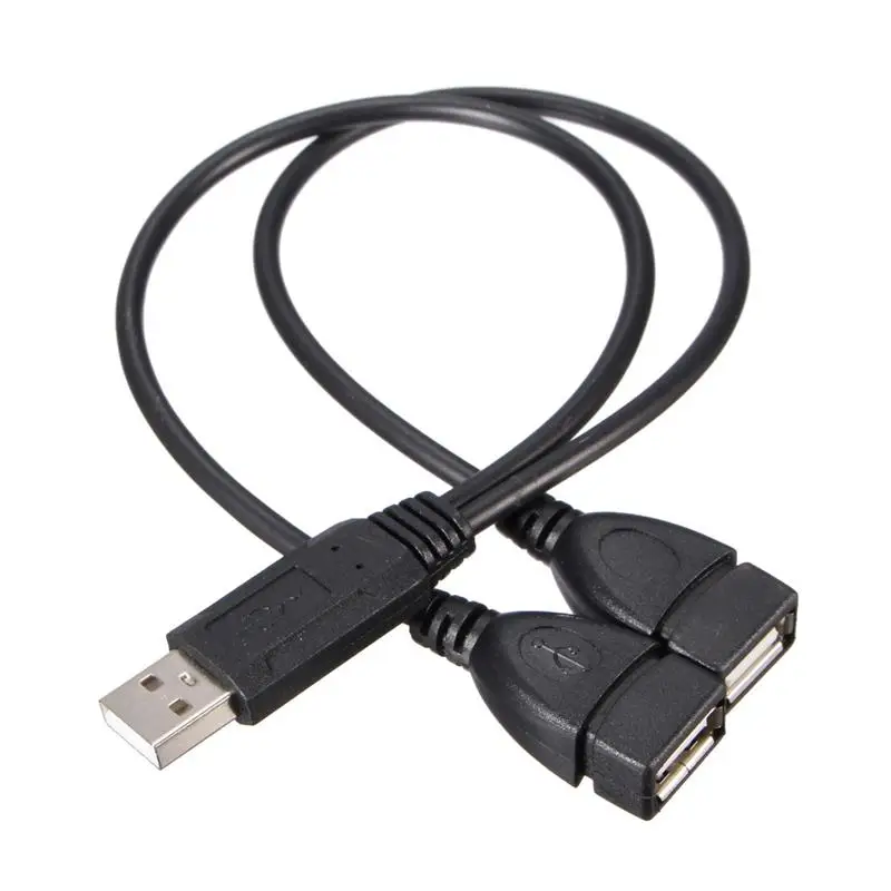 1 Папа-2 Женский Y разветвитель данных USB концентратор Удлинитель 2 0 A двойной