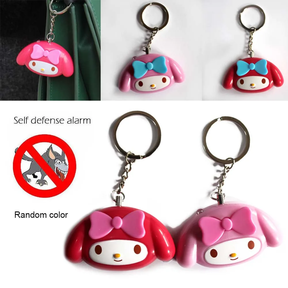 

5PCS 120DB High decibel Mini Self Defense Keychain Alarm Girl Anti-Wolf Security Alarm Keychain Cartoon Small Pendant