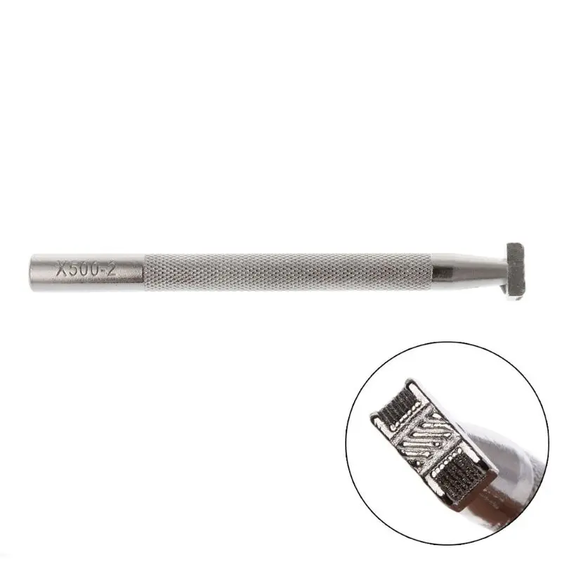 Инструмент для печати на коже, сплав, резьба, изготовление штампов ручной работы - Цвет: X500-2