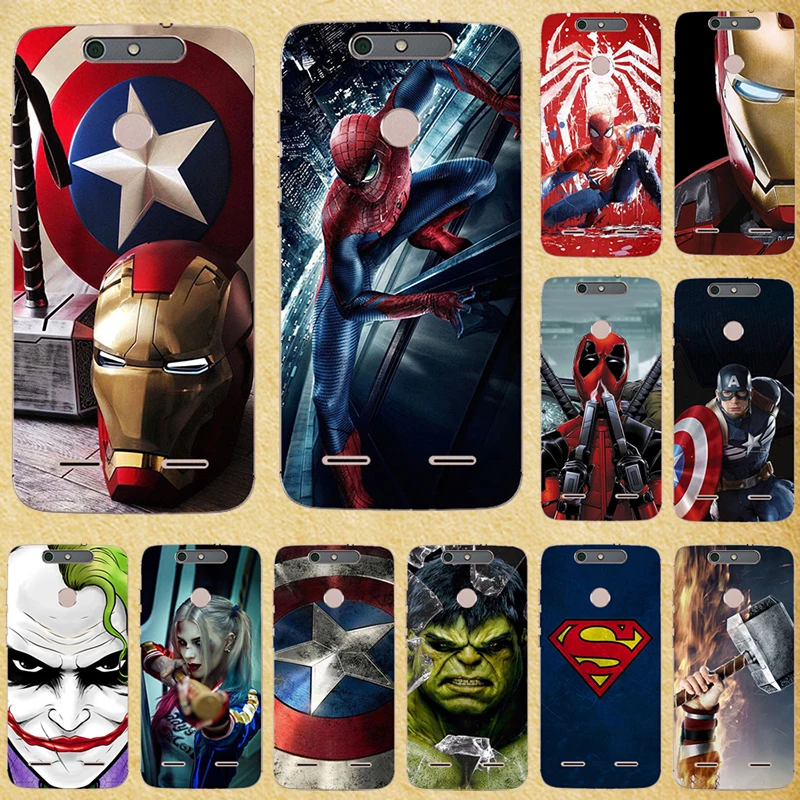 Чехол для телефона Super Hero чехол ZTE Blade V10 V9 V8 Vita Lite Mini Pro Мягкая силиконовая задняя
