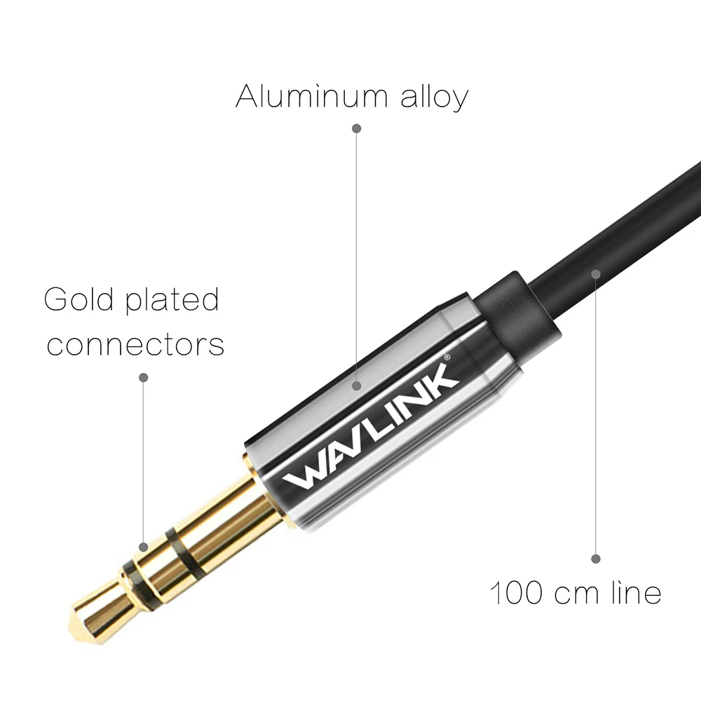 Аудио кабель Wavlink с разъемом 3 5 мм стерео Aux аудио удлинитель штырь для iPhone