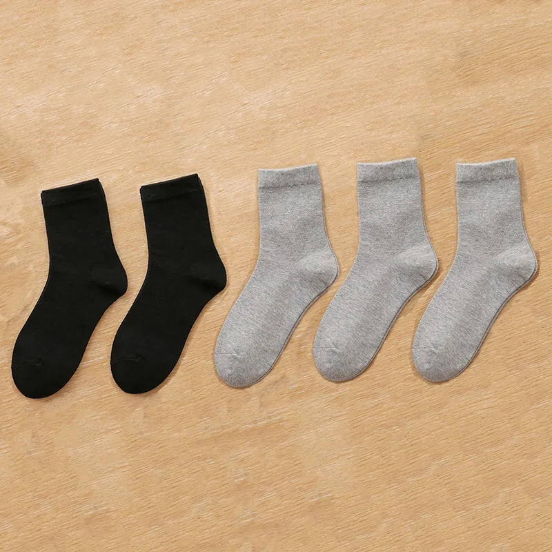 2Black3Grey HSS Сладкий красочный Женские носки женский Цвет конфет Хлопковые носки для экипажа Девушки дамы сплошной цвет Случайные носки Симпатичные девушки носок Зимние носки - Цвет: 2Black3Grey