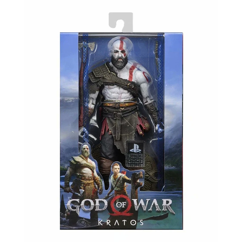NECA God of War 4 Kratos ПВХ экшн фигурка игрушка кукла подарок|Игровые фигурки и