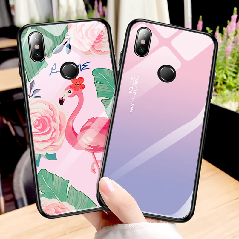 Чехол из закаленного стекла для Xiaomi Mi 9 8 A2 Lite Redmi K20 Note 5 6 7 Pro Note7 Pro, задняя крышка, чехол для телефона Redmi 7 6 5 Plus