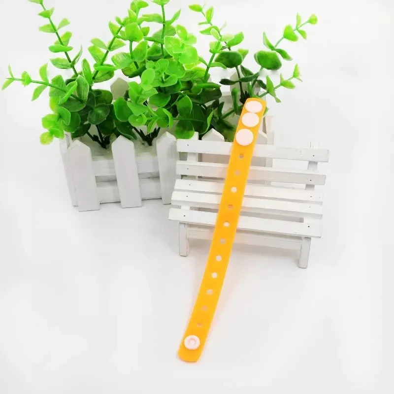 Детский силиконовый браслет DIY орнамент с единорогами обувь Шарм Русалка Фламинго украшения браслет подарок ПВХ браслет игрушка ювелирные изделия - Окраска металла: Orange