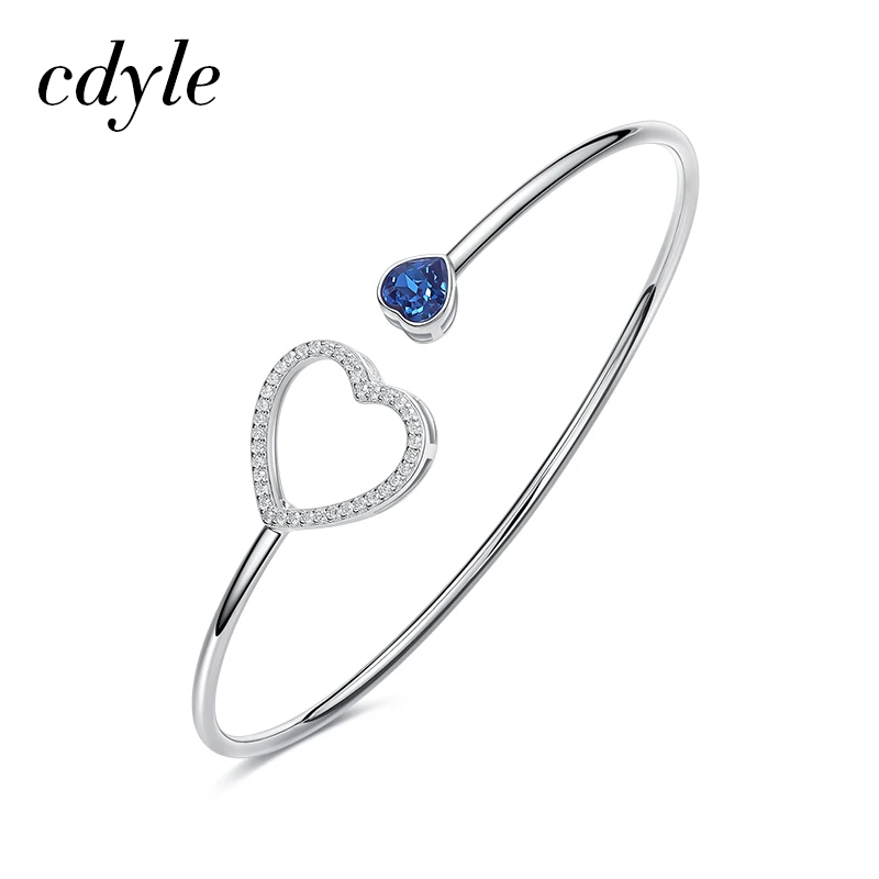Cdyle Pulseras Mujer Moda Стерлинговое Серебро 925 пробы украшенные кристаллами