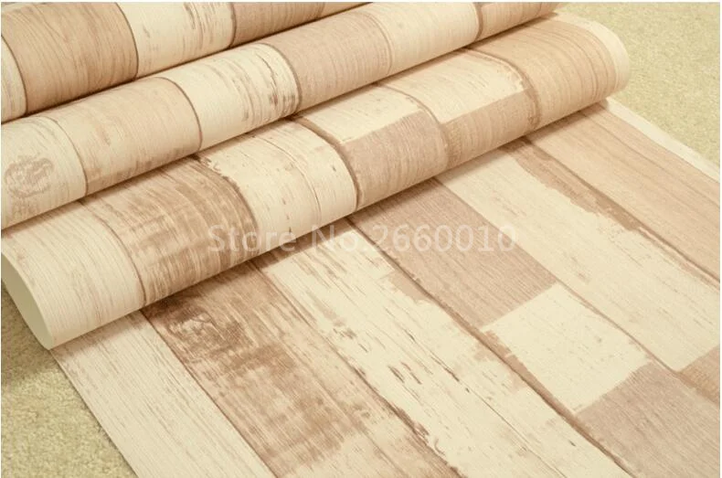 Средиземноморский синий винтажный деревянный полосатый дизайн обоев/3d настил