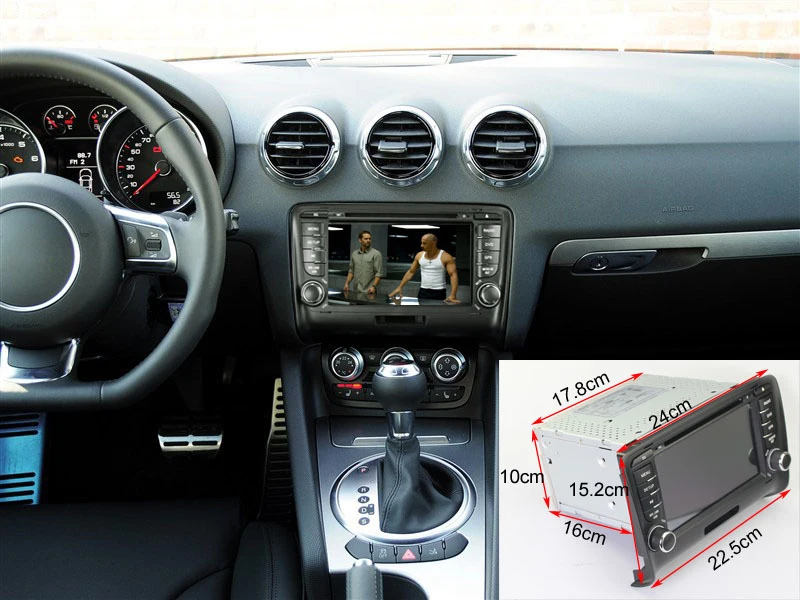 Автомобильный DVD плеер 2 Din HD 7 дюймов 8 ГБ GPS аудио радио стерео FM Bluetooth для Audi TT 2006 ~