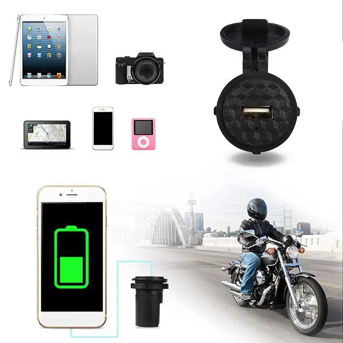Многофункциональное автомобильное зарядное устройство USB для мотоцикла с