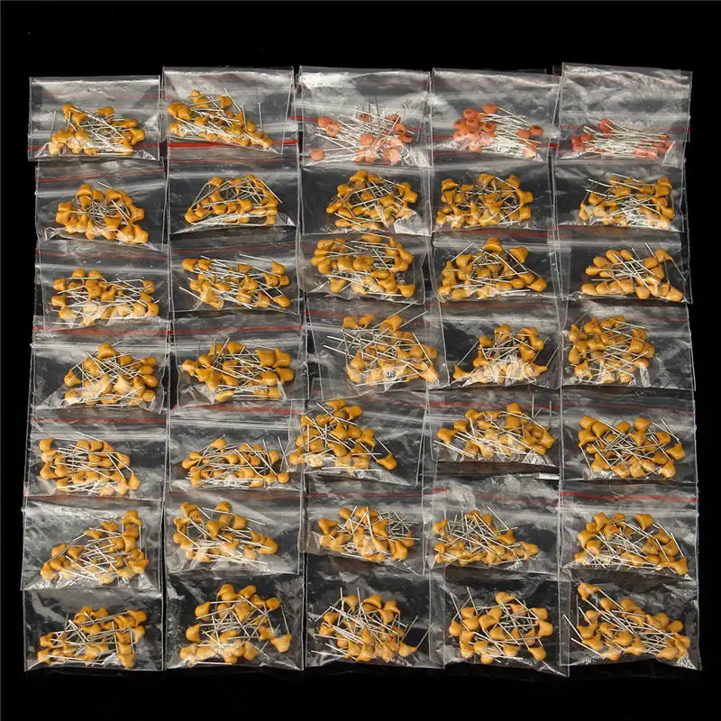 

Wholesale Best Promotion 35 Values 8pF~2.2uF DIP Multilayer Ceramic Capacitors Assortment Kit 700Pcs