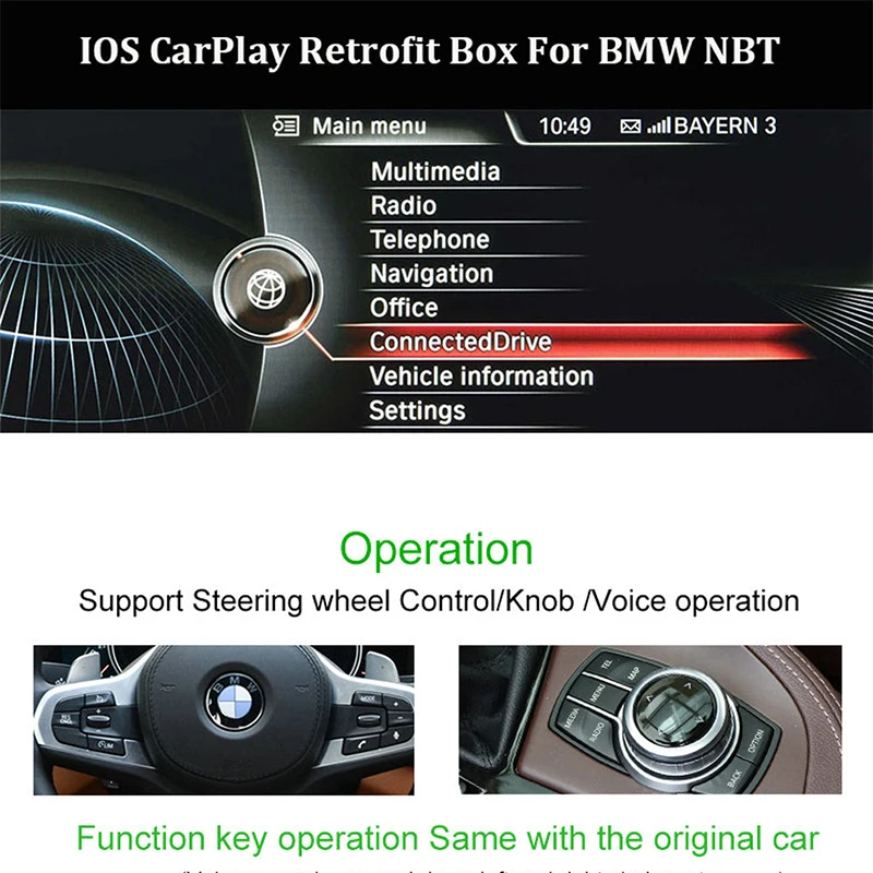 Sinairyu камера заднего вида интерфейс модуль для BMW MINI с НБТ системы Carplay