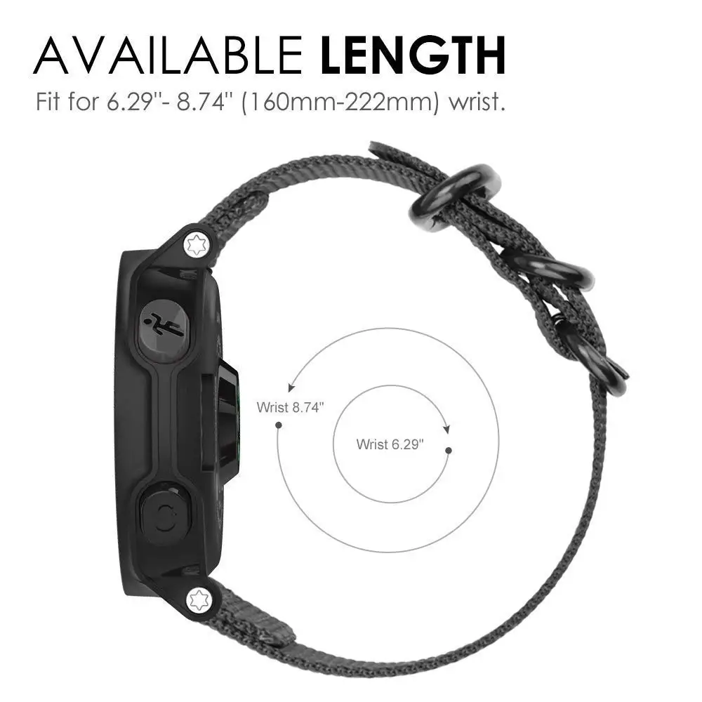 Нейлоновый ремешок TORQUILA 20 мм премиум-класса Nato для Garmin Fenix 5S/5S Plus/Vivoactive 3/Forerunner 645