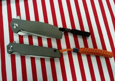 C EDC титановый сплав нож бусины зонтик кулон веревка нож кулон Открытый гаджет для кемпинга