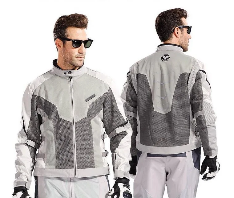 Мужская Светоотражающая куртка для езды на мотоцикле DUHAN оранжевая/серая M L XL XXL |