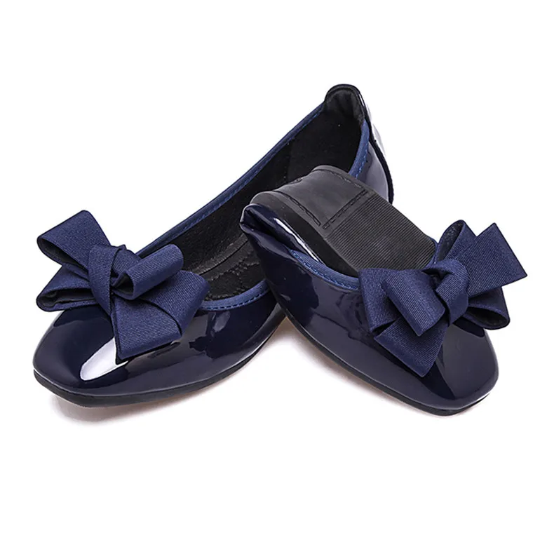 Royal Blue Ceyaneao сезон: весна-лето Плоская Shoes2018 модный бант-бабочка балетки удобная обувь для девочек красного цвета; женская обувь большой полноты, Размеры; мокасины на платформе Mujer - Цвет: Royal Blue